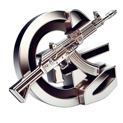 Logo de la tienda Gel Gun Zone en 3D